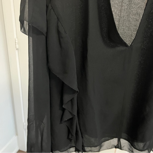 Wilfred ruffle blouse in size small in black - Picture 6 of 9